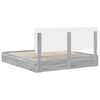 vidaXL Storage Bed Grey Sonoma 180 x 200 cm Engineered Wood