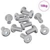 vidaXL Lock Screw Plain 4865 pcs Silver Steel