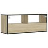 vidaXL TV Cabinet Sonoma Oak 100x31x39.5 cm Engineered Wood and Metal