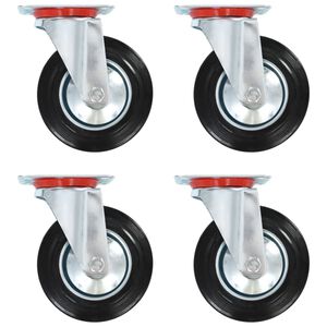 vidaXL Swivel Casters 4 pcs 160 mm