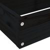 vidaXL Garden Planter 4-Tier 80.5x79x36 cm Black Solid Wood Pine