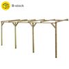 vidaXL B-Stock Lean-To Pergola 2x5x2.2 m Impregnated Solid Wood Pine