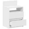 vidaXL Bedside Cabinet with 2 Drawers White 40x33x60 cm