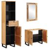 vidaXL Bathroom Sets with Drawer with Shelf Natural Solid Mango Wood