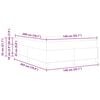 vidaXL Bed Frame with Mattress Light Grey 140 x 200 cm Fabric