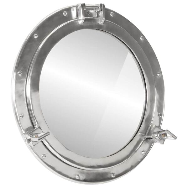 vidaXL Porthole Mirror Wall Hanging Ø50 cm Aluminium and Glass