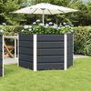 vidaXL Planter Anthracite 129 x 129 x75 cm Steel
