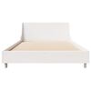 vidaXL Bed Frame without Mattress White 100x200 cm Solid Wood Pine