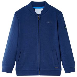 vidaXL Kids' Sweatshirt with Zip Navy 92