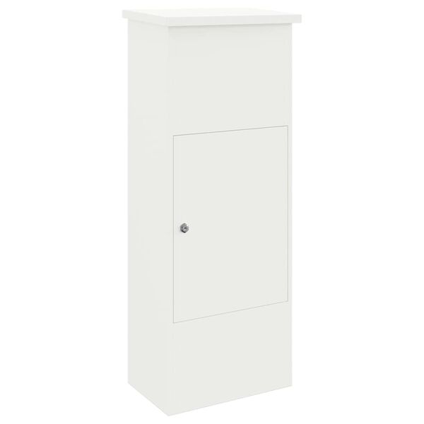 vidaXL Parcel Drop Box White 44.5 x 29 x 110.5 cm Steel