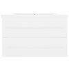 vidaXL Sink Cabinet with Built-in Basin White Engineered Wood