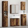vidaXL Bathroom Cabinet Set with Shelf 3 pcs Old Wood Engineered Wood
