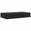vidaXL Floating Wall Shelf with Drawer Black 48x25x8 cm