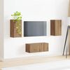 vidaXL TV Cabinet Set Wall-mounted 2 pcs Artisan Oak Engineered Wood