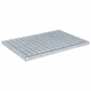 vidaXL Grating Silver 50 x 35 x 2 cm Hot-Dip Galvanised Steel