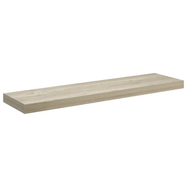 vidaXL Floating Wall Shelf Oak 90x23.5x3.8 cm MDF