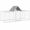 vidaXL Chicken Coop 3x1x1.5 m Galvanised Steel