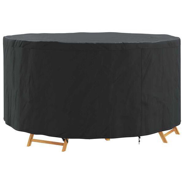 vidaXL Outdoor Furniture Cover Black 182 x 182 x 71 cm 600D fabric