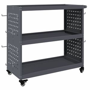 vidaXL Tool Trolley Anthracite 75 x 35 x 73 cm Cold-rolded steel