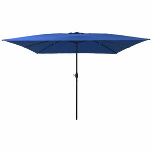 vidaXL Garden Parasol Blue and Black 295 x 295 x 245 cm