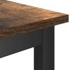 vidaXL Dining Bench Smoked Oak 100 x 32.5 x 48.5 cm