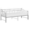 vidaXL Pull-out Sofa Bed Frame without Mattress Grey Metal 90x200 cm