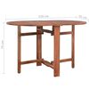 vidaXL Garden Table 120x70x74 cm Solid Acacia Wood