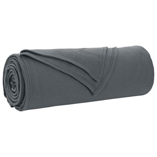vidaXL Throw Blanket Dark Grey 280 x 210 cm Fleece