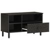 vidaXL TV Cabinet Black 80x33x46 cm Solid Wood Mango