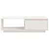 vidaXL Coffee Table White 110x50x33.5 cm Solid Pinewood