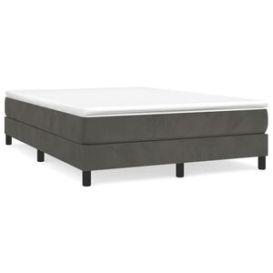 vidaXL Box Spring Bed Frame Dark Grey Double Velvet (UK/IE/FI/NO only)