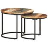 vidaXL Nesting Tables 2 pcs Solid Reclaimed Wood