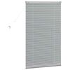vidaXL Window Blind with Curtains Manual Silver Aluminium