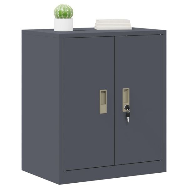 vidaXL Storage Cabinet Anthracite 60 x 40 x 70 cm Cold-Rolled Steel