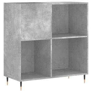 vidaXL Record Cabinet Concrete Grey 84,5x38x89 cm Engineered Wood