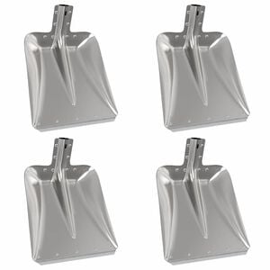 vidaXL Shovel Head 4 pcs Silver 45 x 38 cm Aluminum
