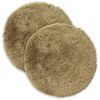 vidaXL Cushion 2 pcs HEERLEN Light Grey &Oslash; 30 cm PV Fleece