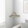 vidaXL Floating Corner Shelf Oak 35x35x3.8 cm MDF