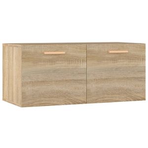 vidaXL Wall Cabinet Sonoma Oak 80x35x36,5 cm Engineered Wood