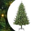 vidaXL Artificial Pre-lit Christmas Tree Green 180 cm PVC and PE