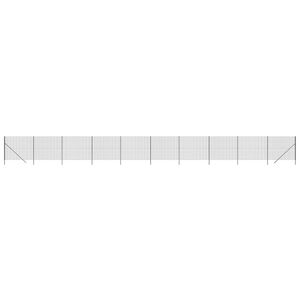 vidaXL Wire Mesh Fence Anthracite 1.6x25 m Galvanised Steel
