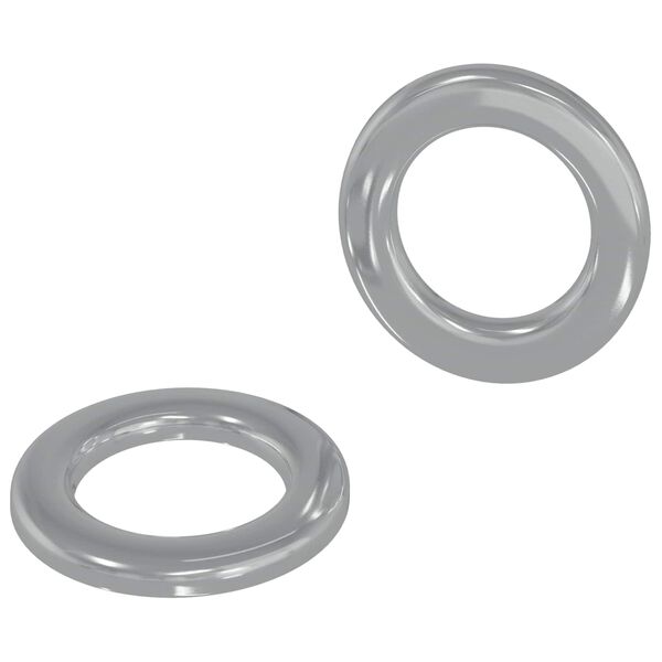 vidaXL Washers 2 pcs Silver 10 x 10 x 0.8 mm Iron