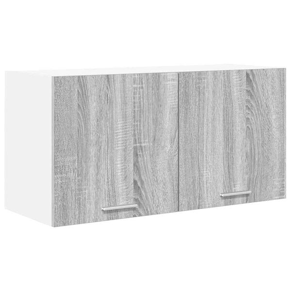 vidaXL Hanging Cabinet Grey Sonoma 80 x 31 x 40 cm Engineered Wood