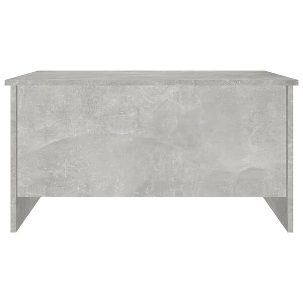 vidaXL Coffee Table Concrete Grey 80x55.5x41.5 cm Engineered Wood
