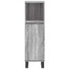 vidaXL 3 Piece Bathroom Furniture Set Grey Sonoma Engineered Wood