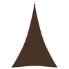vidaXL Sunshade Sail Oxford Fabric Triangular 3x4x4 m Brown