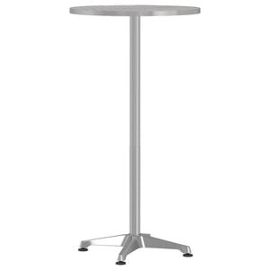 vidaXL Outdoor Bar Table Height Adjustable &Oslash;59.5x70/109.5 cm Aluminium