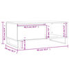 vidaXL Coffee Table Black 90x50x36.5 cm Engineered Wood