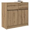 vidaXL Sideboard with Drawer Artisan Oak 80x34x76 cm Engineered Wood