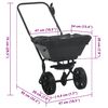 vidaXL Spreader Black 47 x 82 x 75 cm PVC and Steel